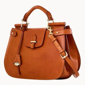 brand new with tags SADDLE-colored Dooney & Bourke Alto Viola Hand Bag